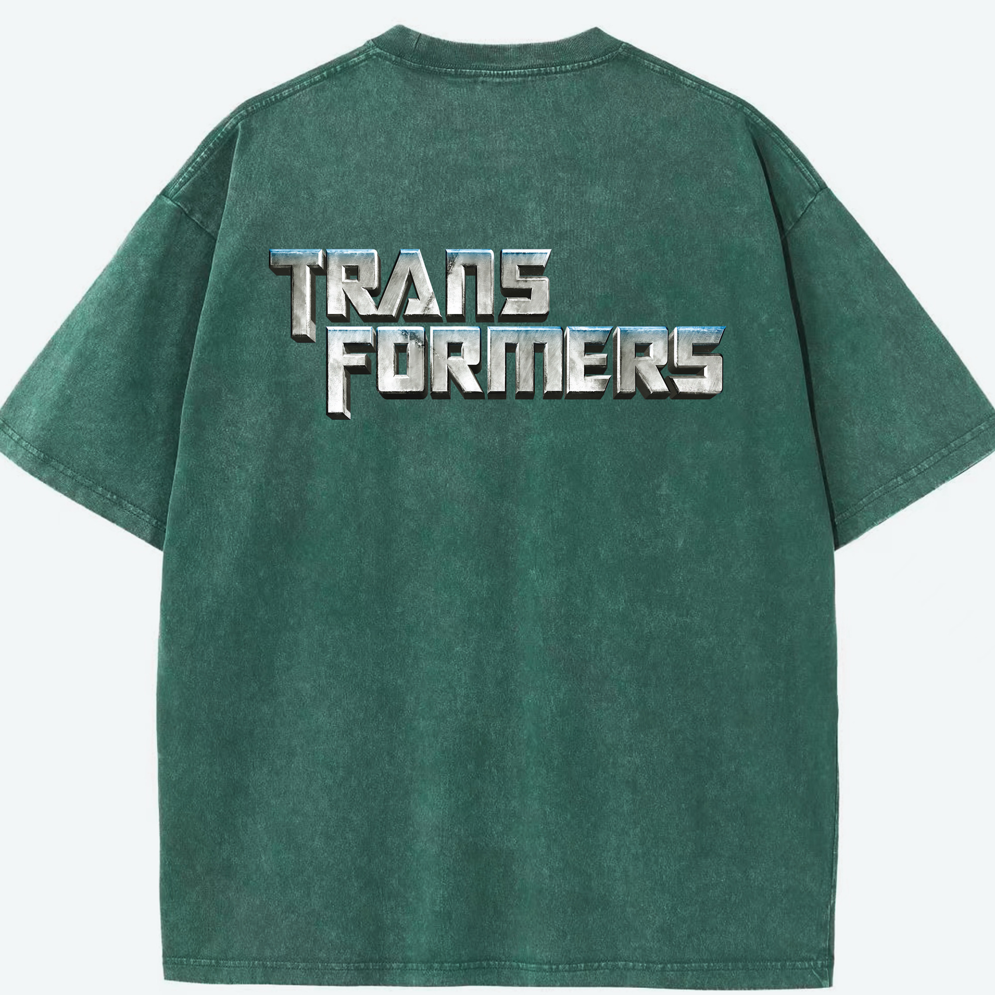 （画像用） Transformers トランスフォーマー 綿100% ヴィンテージ風 半袖Tシャツ（背面プリント）